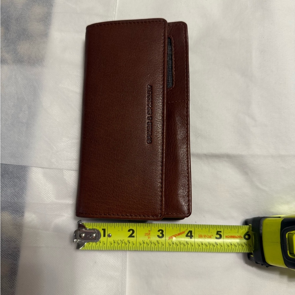 NWT Spikes & Sparrow Brown Leather Wallet - Picture 15 of 16